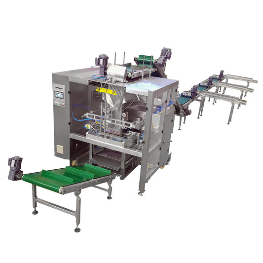 Baler for bags with liquid product