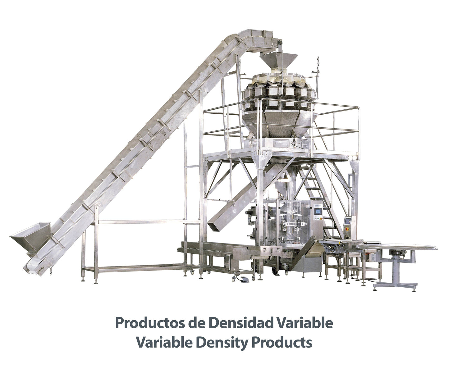 Sistema Completo con Balanza Multicabezal: Productos Densidad Variable
